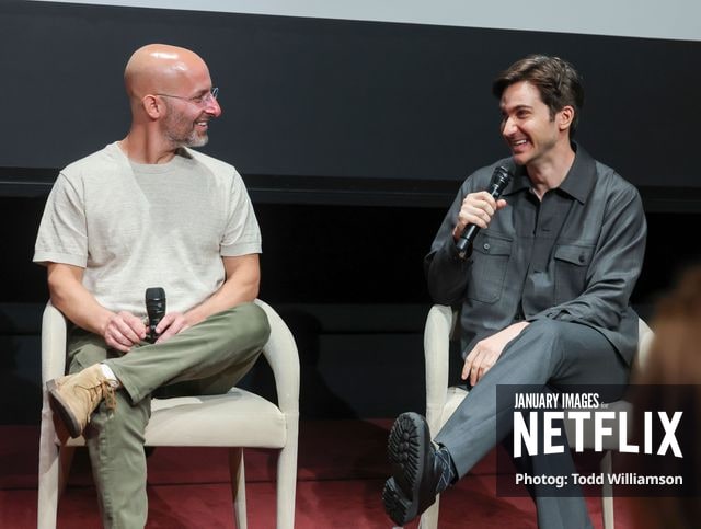 Gabe Rotter and Daniel Pearl attend Netflix's The Beast In Me ATAS Event on June 06, 2026 at the Netflix Tudum Theater in Los Angeles.