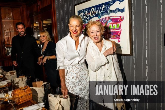 Katherine LaNasa and Holland Taylor attend Katerine LaNasa’s Emmy Nomination Toast at Craig’s on Friday August 14th, 2026 in Los Angeles. Credit Roger Kisby/JanuaryImages