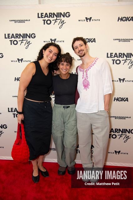 Aisha McAdams and friends attend the Learning to Fly Los Angeles Premiere at The Aero Theater on Saturday August 15th, 2026 in Los Angeles.