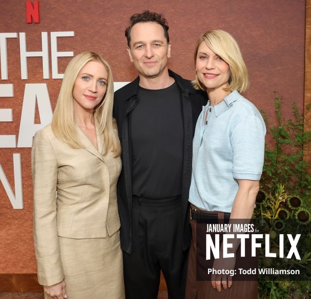 Brittany Snow, Matthew Rhys and Claire Danes attend Netflix's The Beast In Me ATAS Event on June 06, 2026 at the Netflix Tudum Theater in Los Angeles.