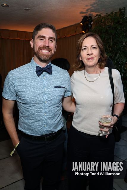 Michelle Johnson and guest attend the Emmy Awards Toast 2026 at Soho House West Hollywood on Thursday, Sept. 3, 2026 in Los Angeles.