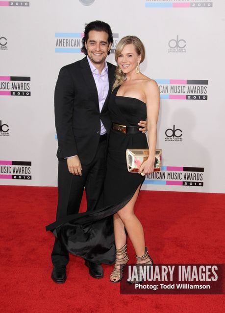 LOS ANGELES, CA - NOVEMBER 21:  Actress Julie Benz (right) and Rich Orosco arrive at the 2010 American Music Awards held at Nokia Theatre L.A. Live on November 21, 2010 in Los Angeles, California.  (Photo by Todd Williamson/JanuaryImages)