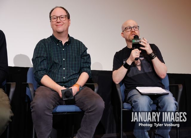 Mike McMahan and Steve Weintraub attend the Golden Axe Screening Event on Tuesday, September 15, 2026 in Los Angeles. Photo Credit: Tyler Vosburg/JanuaryImages for Paramount+