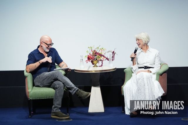 John Neumaier and Helen Mirren at the MobLand SAG Nom Com event on Wednesday, September 16, 2026 in New York. Photo Credit: John Nacion/JanuaryImages for Paramount+