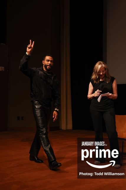 Omari Hardwick and Lorraine Ali attend the Prime Videos The Greatest LA FYC Event at Linwood Dunn Theater on Monday, Oct. 5, 2026 in Los Angeles.