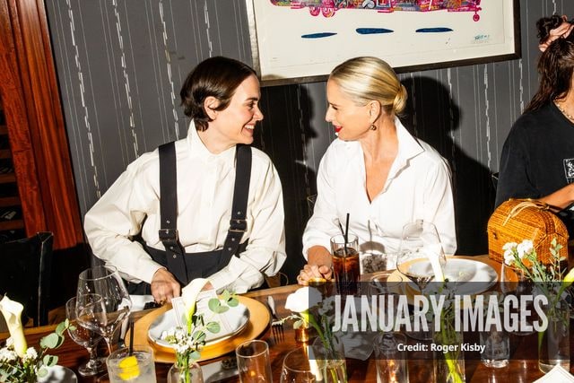 Sarah Paulson and Katherine LaNasa attend Katerine LaNasa’s Emmy Nomination Toast at Craig’s on Friday August 14th, 2026 in Los Angeles. Credit Roger Kisby/JanuaryImages