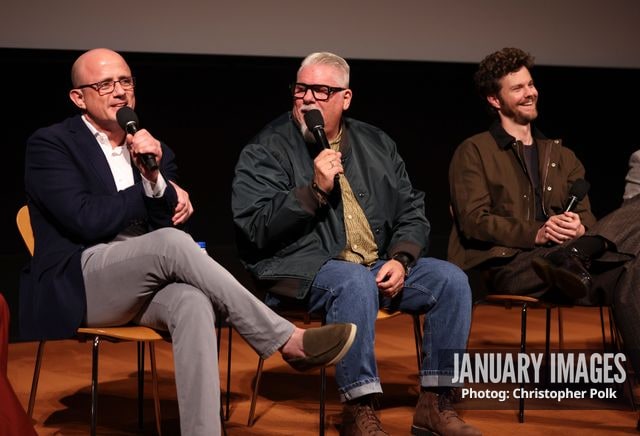Eric Kripke, from left, Phil Sgriccia, and Jack Quaid attend The Boys S5 LA Special Screening, Q&A and Reception at the Linwood Dunn Theater on October 14, 2026 in Los Angeles. Photo Credit: Christopher Polk/JanuaryImages for PrimeVideo