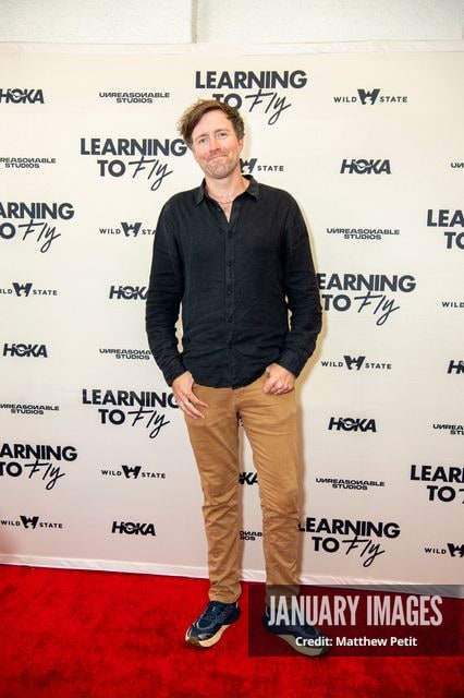 Max Lowe attends the Learning to Fly Los Angeles Premiere at The Aero Theater on Saturday August 15th, 2026 in Los Angeles.