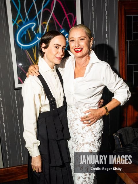Sarah Paulson and Katherine LaNasa attend Katerine LaNasa’s Emmy Nomination Toast at Craig’s on Friday August 14th, 2026 in Los Angeles. Credit Roger Kisby/JanuaryImages