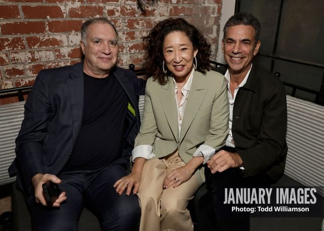 Co-Writer Jim Taylor, Sandra Oh and Michael London attend Searchlight Pictures' Sideways 20th Anniversary Screening on Oct 26, 2024 in Los Angeles, CA.