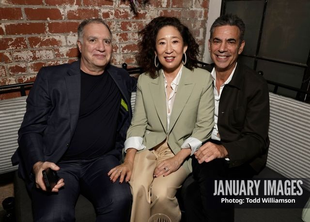 Co-Writer Jim Taylor, Sandra Oh and Michael London attend Searchlight Pictures' Sideways 20th Anniversary Screening on Oct 26, 2024 in Los Angeles, CA.