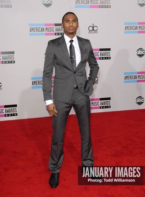 LOS ANGELES, CA - NOVEMBER 21:  Recording artist Trey Songz arrives at the 2010 American Music Awards held at Nokia Theatre L.A. Live on November 21, 2010 in Los Angeles, California.  (Photo by Todd Williamson/JanuaryImages)