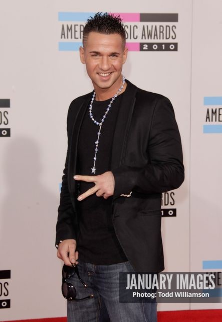 LOS ANGELES, CA - NOVEMBER 21:  Mike The Situation Sorrentino arrives at the 2010 American Music Awards held at Nokia Theatre L.A. Live on November 21, 2010 in Los Angeles, California.  (Photo by Todd Williamson/JanuaryImages)