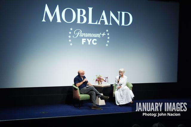 John Neumaier and Helen Mirren at the MobLand SAG Nom Com event on Wednesday, September 16, 2026 in New York. Photo Credit: John Nacion/JanuaryImages for Paramount+