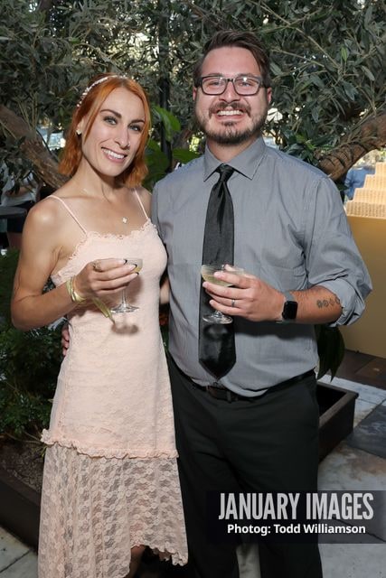 Tyler Newhouse and guest attend the Emmy Awards Toast 2026 at Soho House West Hollywood on Thursday, Sept. 3, 2026 in Los Angeles.