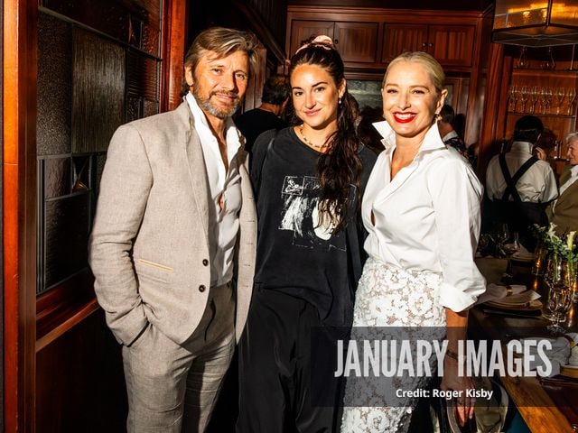 Grant Show, Shailene Woodley and Katherine LaNasa attend Katerine LaNasa’s Emmy Nomination Toast at Craig’s on Friday August 14th, 2026 in Los Angeles. Credit Roger Kisby/JanuaryImages