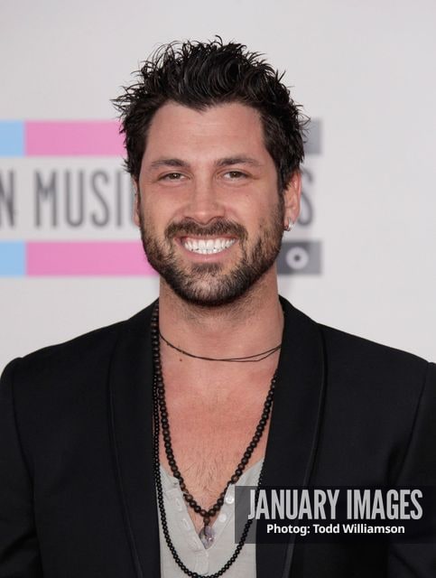 LOS ANGELES, CA - NOVEMBER 21:  Dancer Maksim Chmerkovskiy arrives at the 2010 American Music Awards held at Nokia Theatre L.A. Live on November 21, 2010 in Los Angeles, California.  (Photo by Todd Williamson/JanuaryImages)