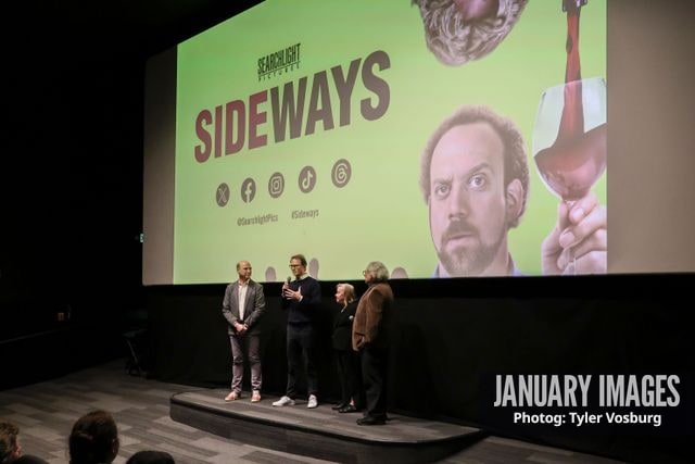 Matthew Greenfield, Peter Rice, Nancy Utley, and Steve Gilula introduce Searchlight Pictures' Sideways 20th Anniversary Screening on Oct 26, 2024 in Los Angeles, CA.