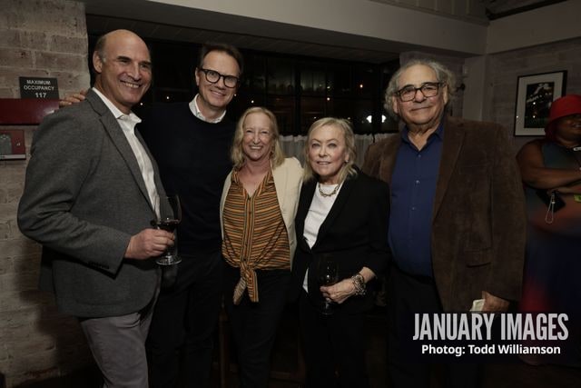 Matthew Greenfield, Peter Rice, Claudia Lewis, Nancy Utley and Steve Gilula attend Searchlight Pictures' Sideways 20th Anniversary Screening on Oct 26, 2024 in Los Angeles, CA.