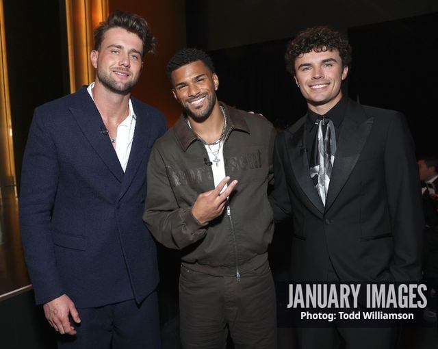 Harry Jowsey, Jeremiah Brown and Nic Vansteenberghe at The Snappys Awards 2026 at Snapchat on Tuesday, March 31, 2026 in Santa Monica, CA.