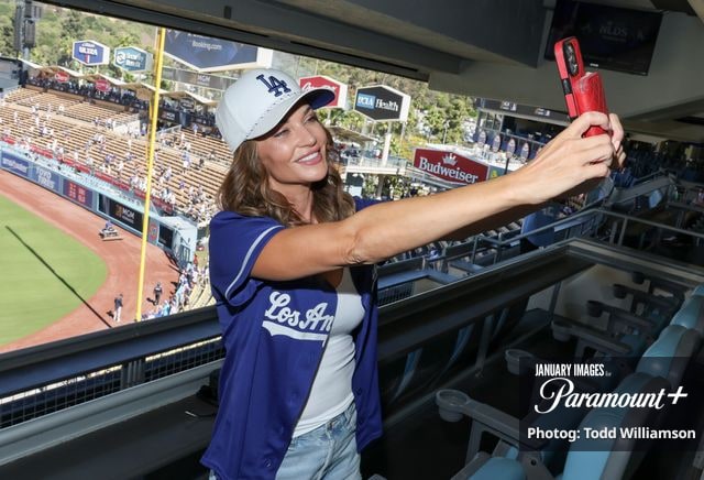 (L-R): Trina Taylor attends the Paramount+ unscripted series Team Moms: Baseball on Saturday, October 3, 2026 in Los Angeles. Photo Credit: Todd Williamson/JanuaryImages for Paramount+
