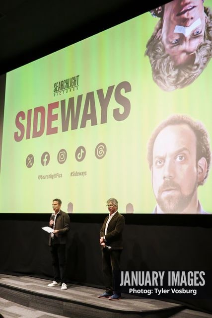 Michael London and Alexander Payne introduce Searchlight Pictures' Sideways 20th Anniversary Screening on Oct 26, 2024 in Los Angeles, CA.