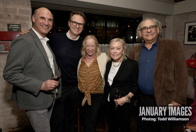 Matthew Greenfield, Peter Rice, Claudia Lewis, Nancy Utley and Steve Gilula attend Searchlight Pictures' Sideways 20th Anniversary Screening on Oct 26, 2024 in Los Angeles, CA.