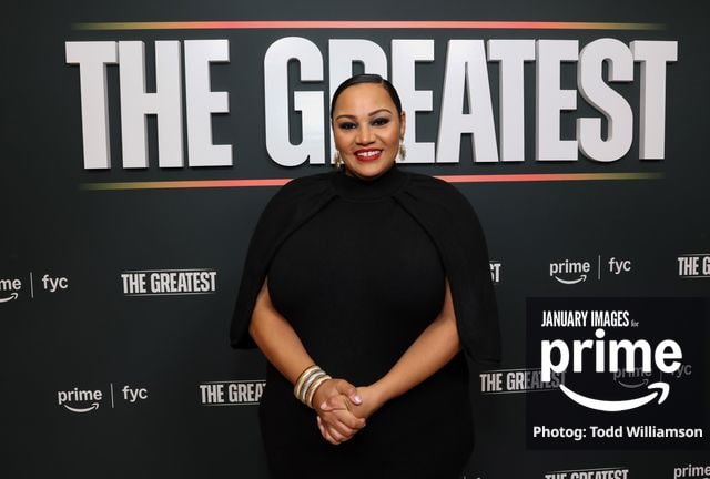 Dana Gourrier attends the Prime Videos The Greatest LA FYC Event at Linwood Dunn Theater on Monday, Oct. 5, 2026 in Los Angeles.