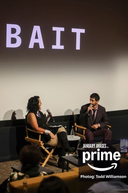 Jenelle Riley and Riz Ahmed attend the Bait Special Screening on Saturday, September 12, 2026 at nya studios WEST in Los Angeles, Ca.