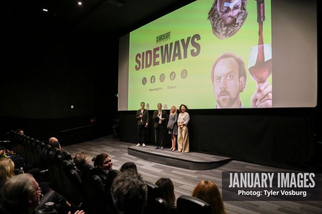 Michael London, Alexander Payne, Virginia Madsen, and Sandra Oh introduce Searchlight Pictures' Sideways 20th Anniversary Screening on Oct 26, 2024 in Los Angeles, CA.