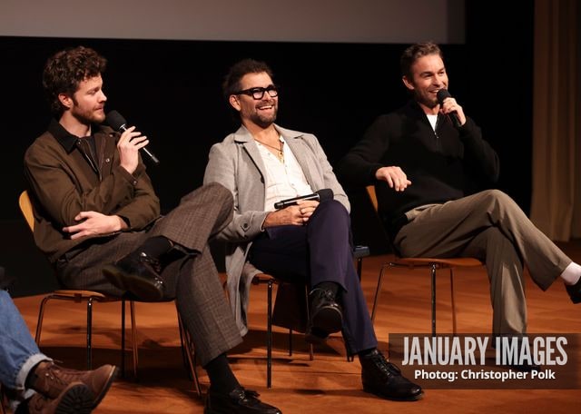 Jack Quaid, from left, Anthony Starr and Chace Crawford attend The Boys S5 LA Special Screening, Q&A and Reception at the Linwood Dunn Theater on October 14, 2026 in Los Angeles. Photo Credit: Christopher Polk/JanuaryImages for PrimeVideo