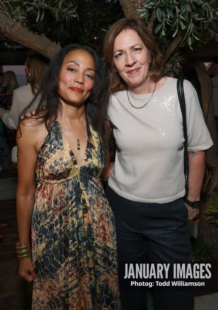 Yvette Metoyer and Michelle Johnson attend the Emmy Awards Toast 2026 at Soho House West Hollywood on Thursday, Sept. 3, 2026 in Los Angeles.