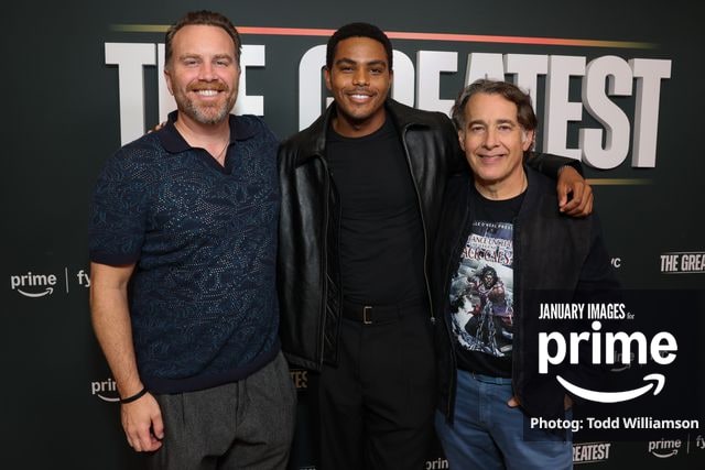 Eric Oberland, Jaalen Best, and Matthew Gross attend the Prime Videos The Greatest LA FYC Event at Linwood Dunn Theater on Monday, Oct. 5, 2026 in Los Angeles.