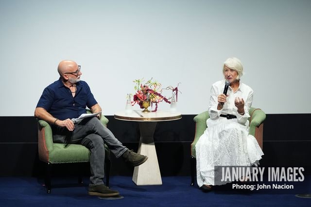 John Neumaier and Helen Mirren at the MobLand SAG Nom Com event on Wednesday, September 16, 2026 in New York. Photo Credit: John Nacion/JanuaryImages for Paramount+
