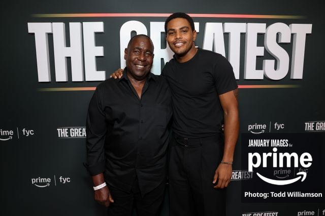 Ernest Harden Jr. and Jaalen Best attend the Prime Videos The Greatest LA FYC Event at Linwood Dunn Theater on Monday, Oct. 5, 2026 in Los Angeles.