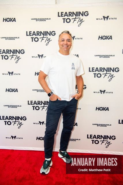 Evan Hayes attends the Learning to Fly Los Angeles Premiere at The Aero Theater on Saturday August 15th, 2026 in Los Angeles.