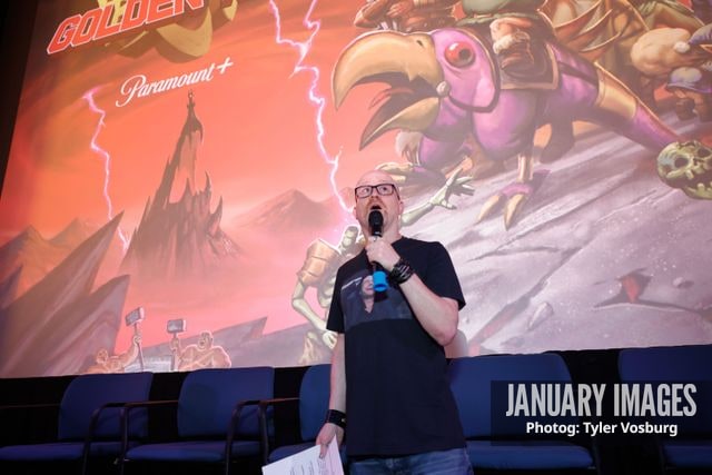 Steve Weintraub moderates the Golden Axe Screening Event on Tuesday, September 15, 2026 in Los Angeles. Photo Credit: Tyler Vosburg/JanuaryImages for Paramount+