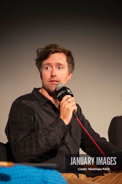 Max Lowe speaks during a panel discussion at the Learning to Fly Los Angeles Premiere at The Aero Theater on Saturday August 15th, 2026 in Los Angeles.