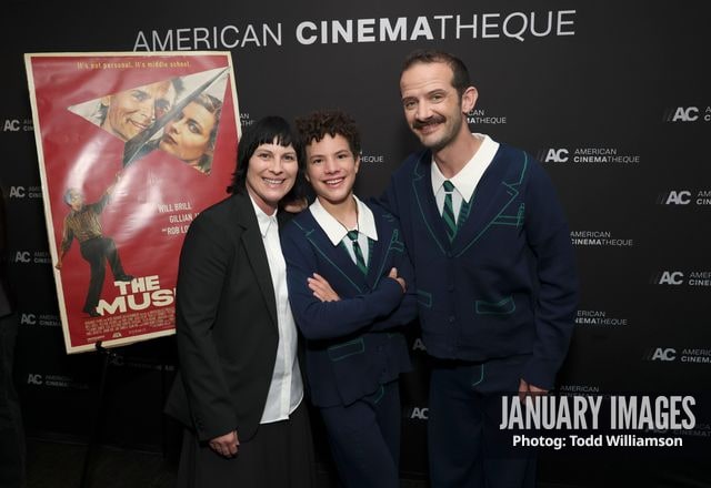 Nevada Jose, center, and Will Brill attend The Musical Los Angeles Premiere on Thursday, Sept 17, 2026 in Los Angeles, Calif.