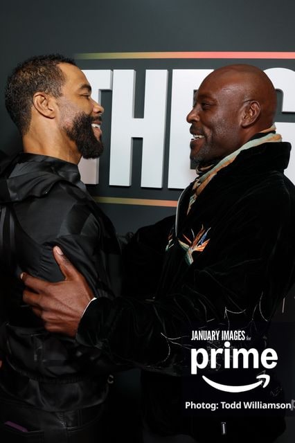 Omari Hardwick and Jimmy Jean-Louis attend the Prime Videos The Greatest LA FYC Event at Linwood Dunn Theater on Monday, Oct. 5, 2026 in Los Angeles.