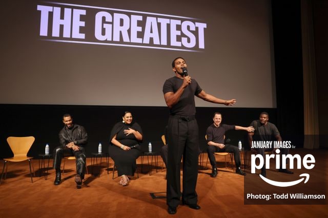 Omari Hardwick, Dana Gourrier, Jaalen Best, Giovanni Ribisi and Amin Joseph attend the Prime Videos The Greatest LA FYC Event at Linwood Dunn Theater on Monday, Oct. 5, 2026 in Los Angeles.
