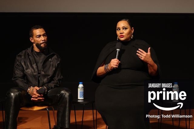 Omari Hardwick and Dana Gourrier attend the Prime Videos The Greatest LA FYC Event at Linwood Dunn Theater on Monday, Oct. 5, 2026 in Los Angeles.