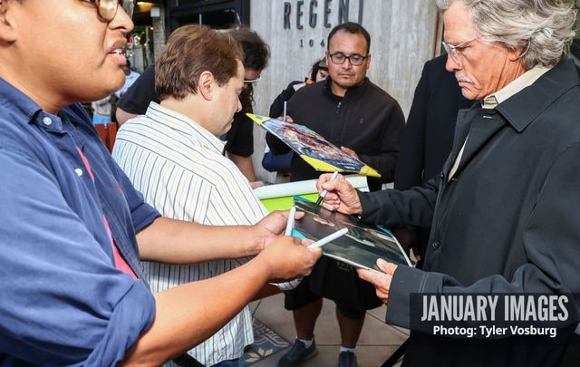 Thomas Haden Church signs autographs at Searchlight Pictures' Sideways 20th Anniversary Screening on Oct 26, 2024 in Los Angeles, CA.