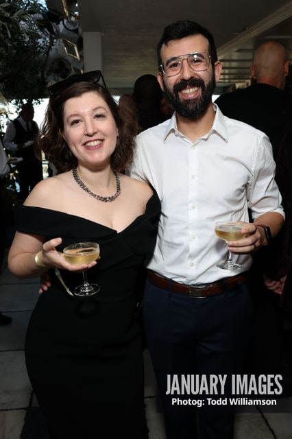 Rachel Brickel and guest attend the Emmy Awards Toast 2026 at Soho House West Hollywood on Thursday, Sept. 3, 2026 in Los Angeles.