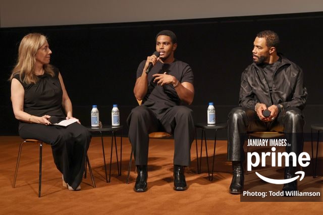 Lorraine Ali, Jaalen Best and Omari Hardwick attend the Prime Videos The Greatest LA FYC Event at Linwood Dunn Theater on Monday, Oct. 5, 2026 in Los Angeles.