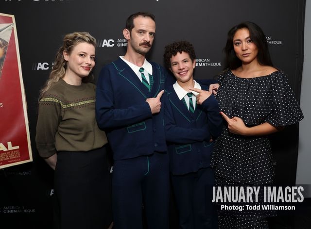 Gillian Jacobs, from left, Will Brill, Nevada Jose and Giselle Bonilla attend The Musical Los Angeles Premiere on Thursday, Sept 17, 2026 in Los Angeles, Calif.