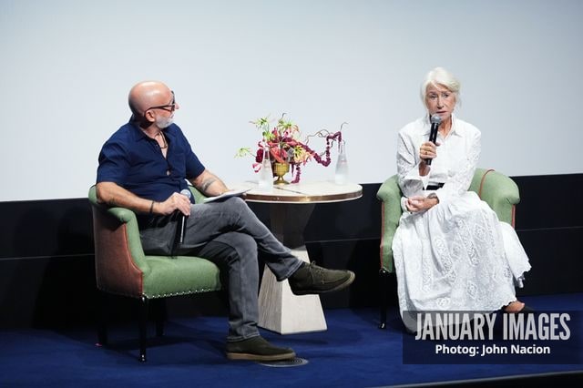 John Neumaier and Helen Mirren at the MobLand SAG Nom Com event on Wednesday, September 16, 2026 in New York. Photo Credit: John Nacion/JanuaryImages for Paramount+
