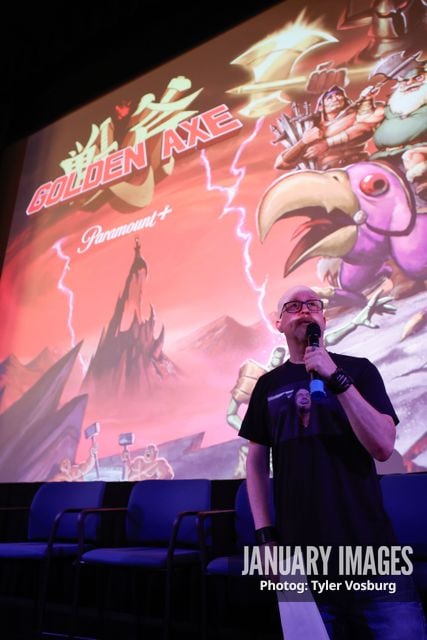 Steve Weintraub moderates the Golden Axe Screening Event on Tuesday, September 15, 2026 in Los Angeles. Photo Credit: Tyler Vosburg/JanuaryImages for Paramount+