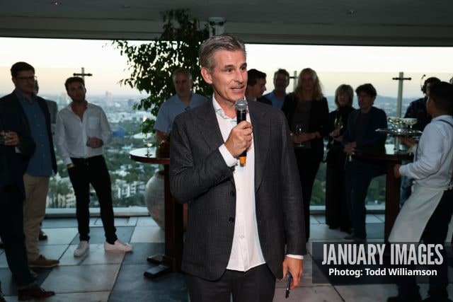 Mike Hopkins attends the Emmy Awards Toast 2026 at Soho House West Hollywood on Thursday, Sept. 3, 2026 in Los Angeles.