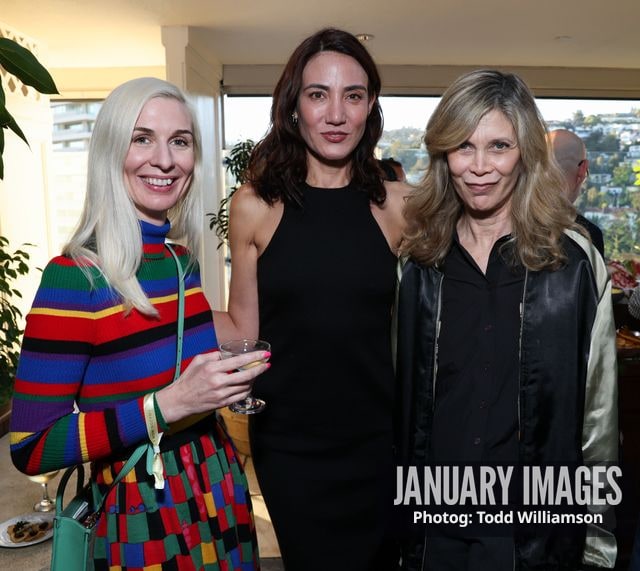 Lisa Joy, Dayna Pink, and guest attend the Emmy Awards Toast 2026 at Soho House West Hollywood on Thursday, Sept. 3, 2026 in Los Angeles.